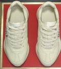 Gucci White Heart-Accent Chunky Sneakers
