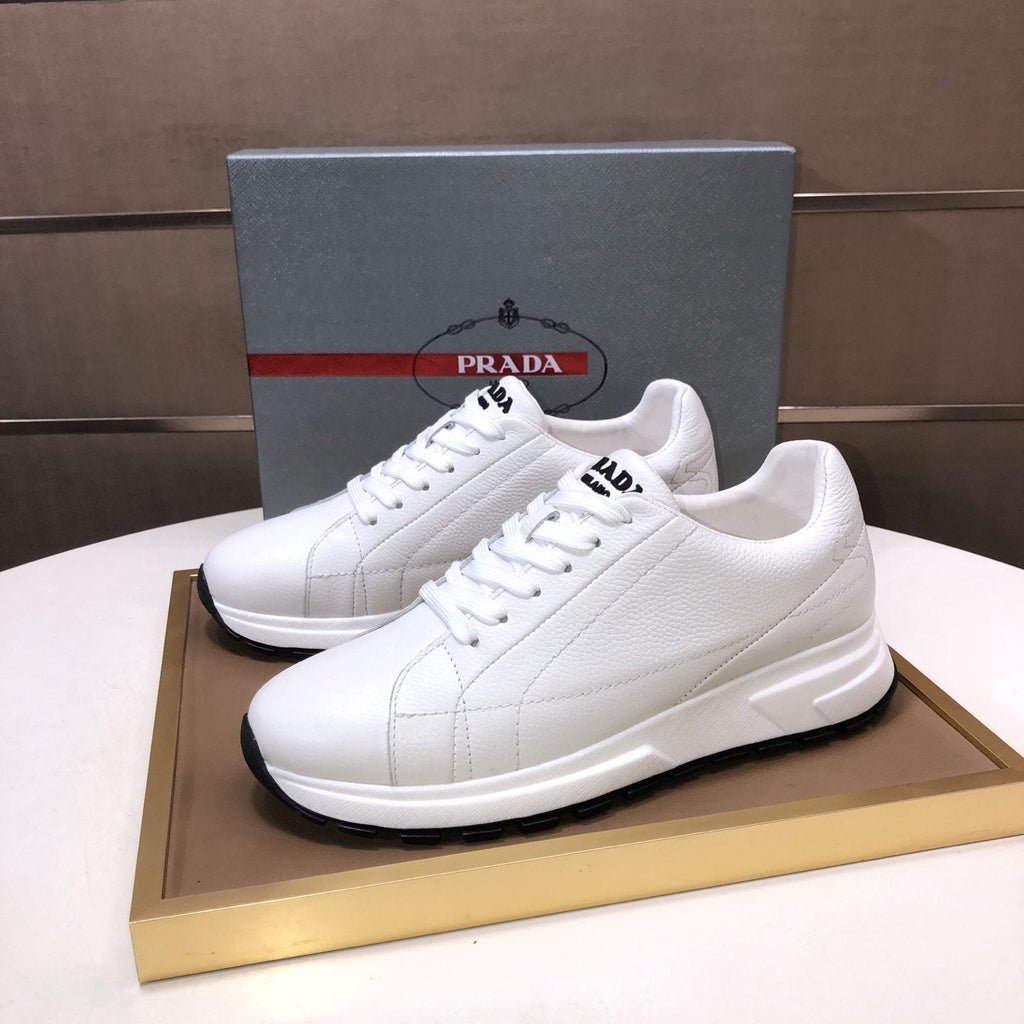 Prada White Low-Top Sneakers