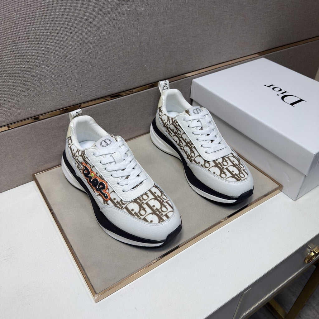 Dior Patterned Low-Top Men's Sneakers