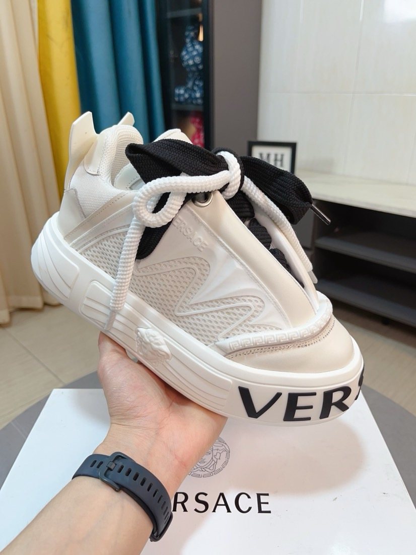 Versace Men's Logo Sole Sneakers