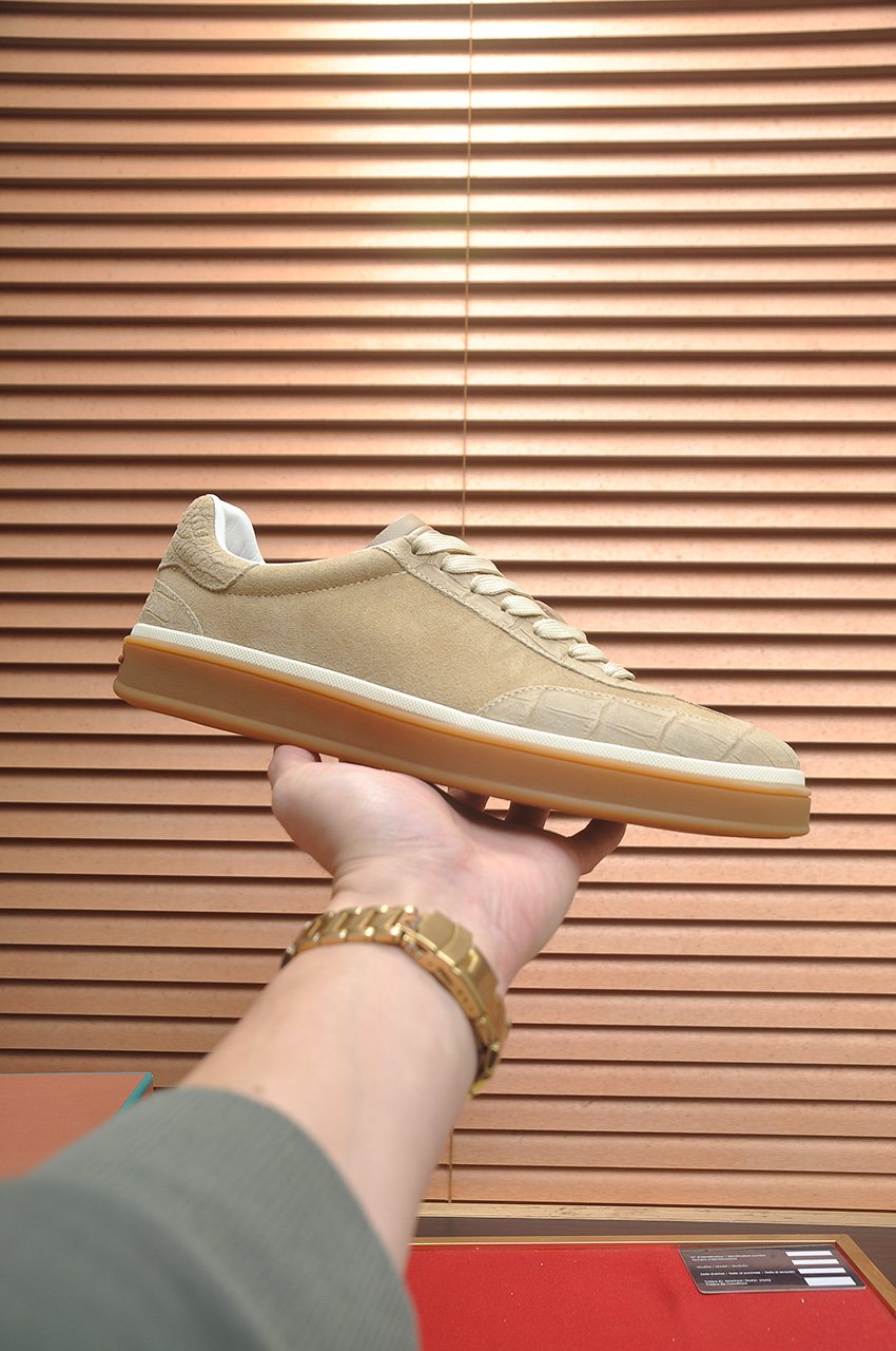 Loro Piana Low-Top Gum Sole Sneakers