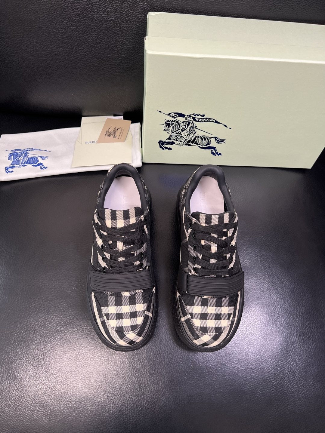 Burberry Check Low-Top Sneakers - Rubber Sole