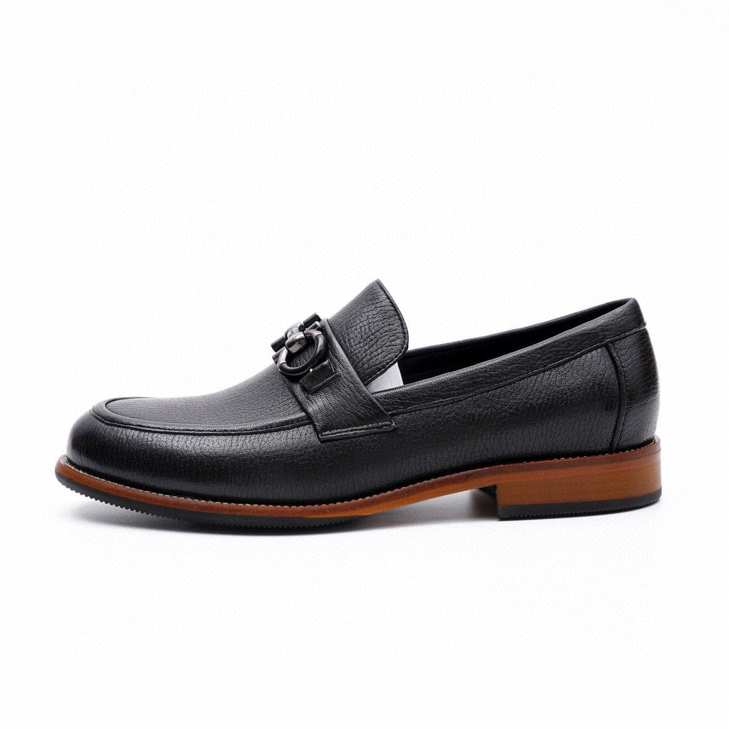 Salvatore Ferragamo Men's Black Leather-Look Bit Loafers