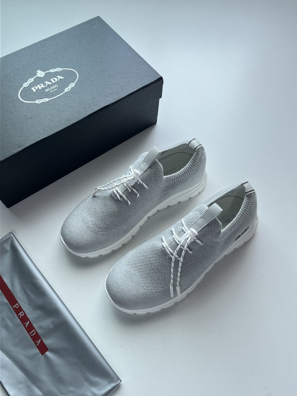 Prada Knit Sock-Style Sneakers