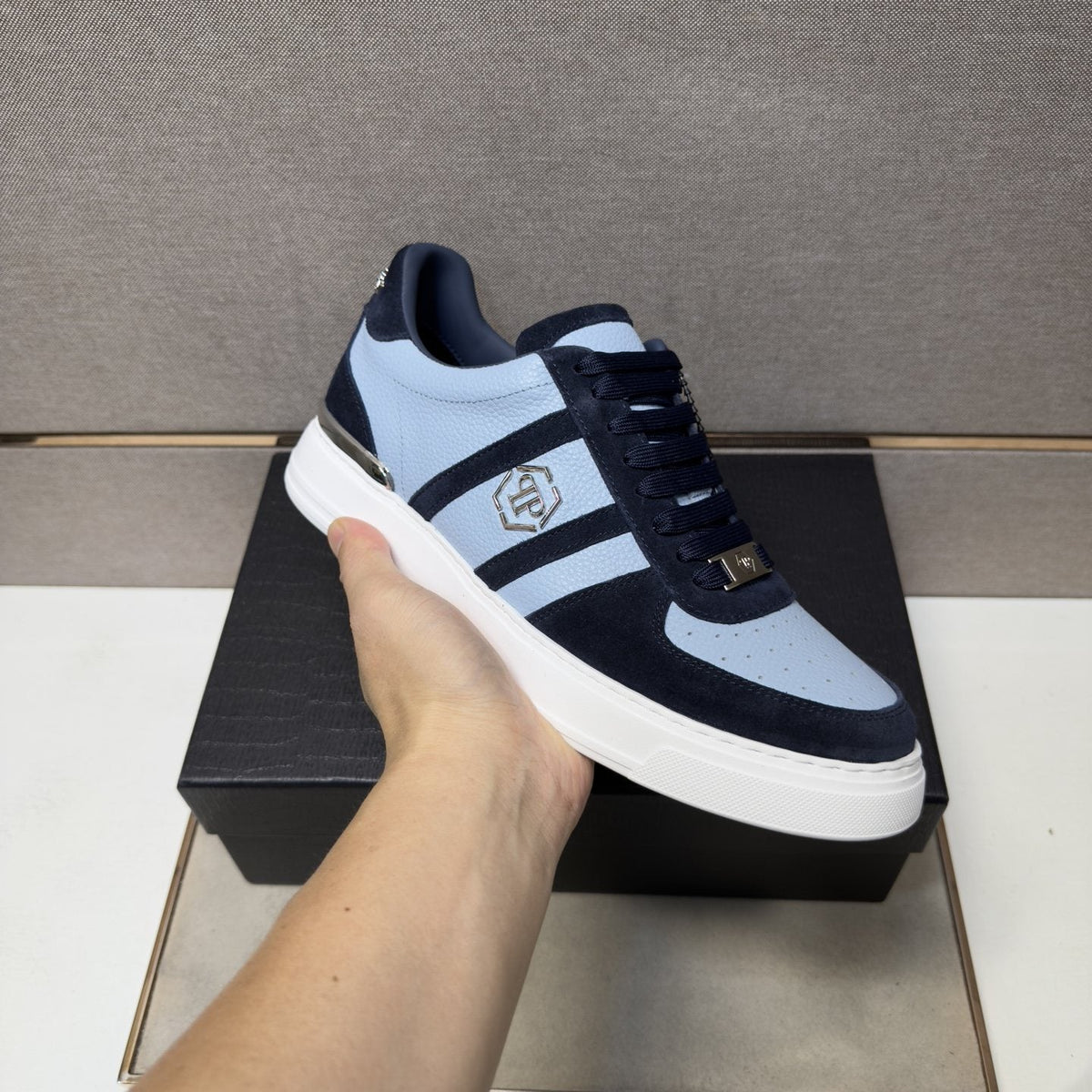 Philipp Plein Men's Paneled Low-Top Sneakers