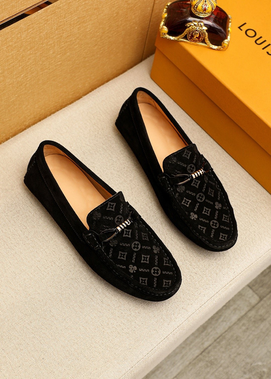 Louis Vuitton Embossed Hardware Loafers