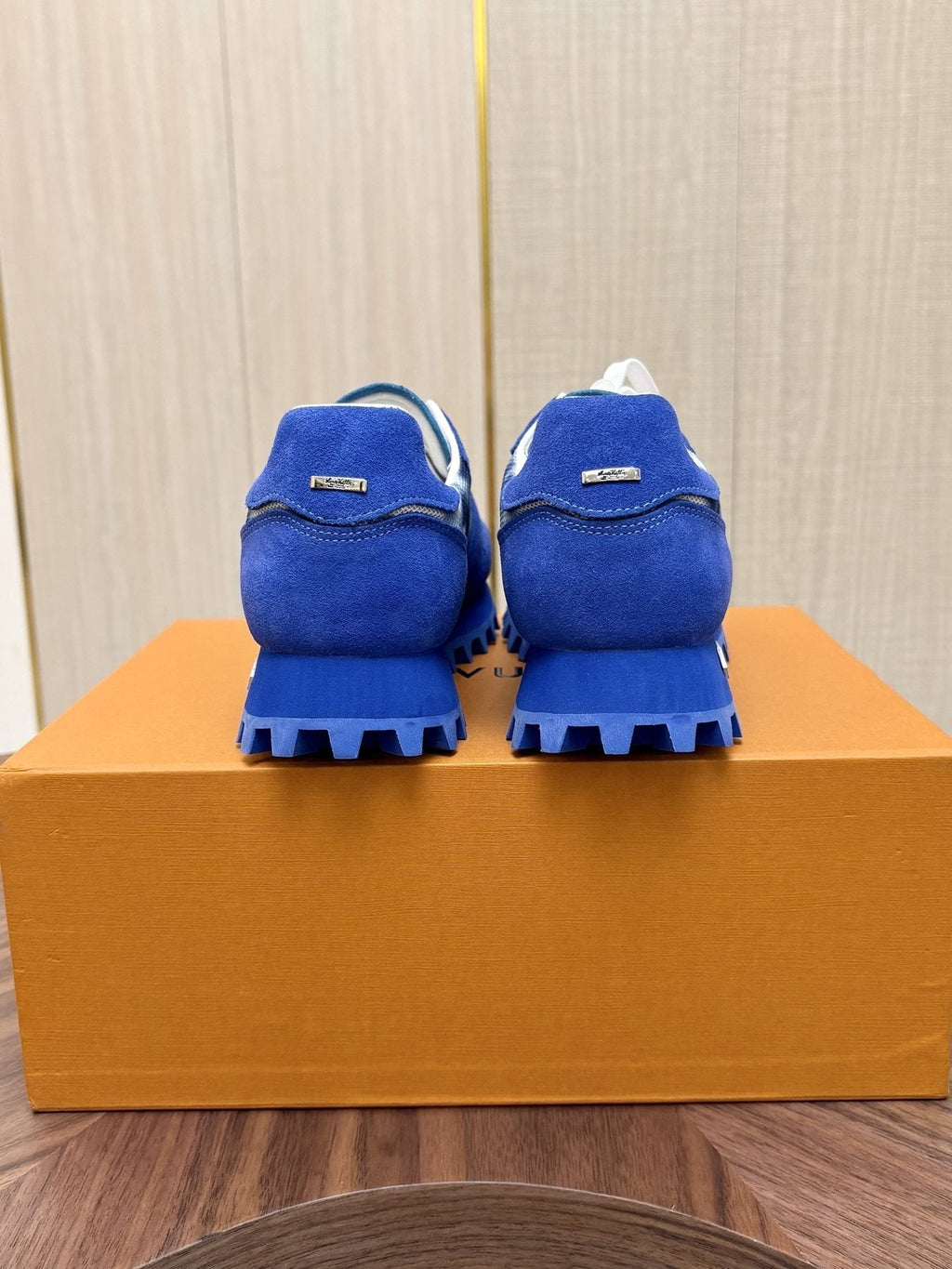 Louis Vuitton Blue Patterned Low-Top Sneakers