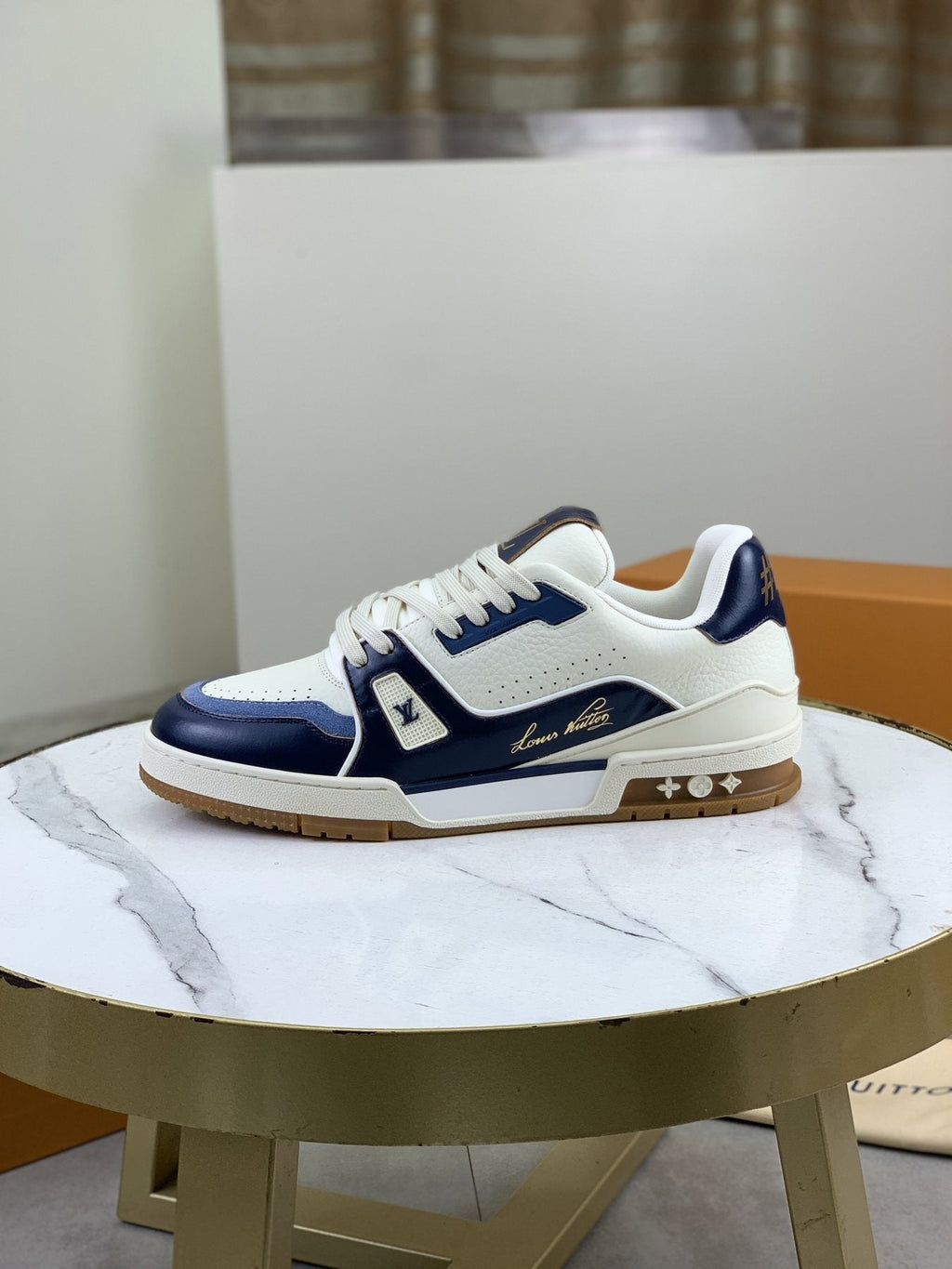 Louis Vuitton Panel-Trim Low-Top Sneakers