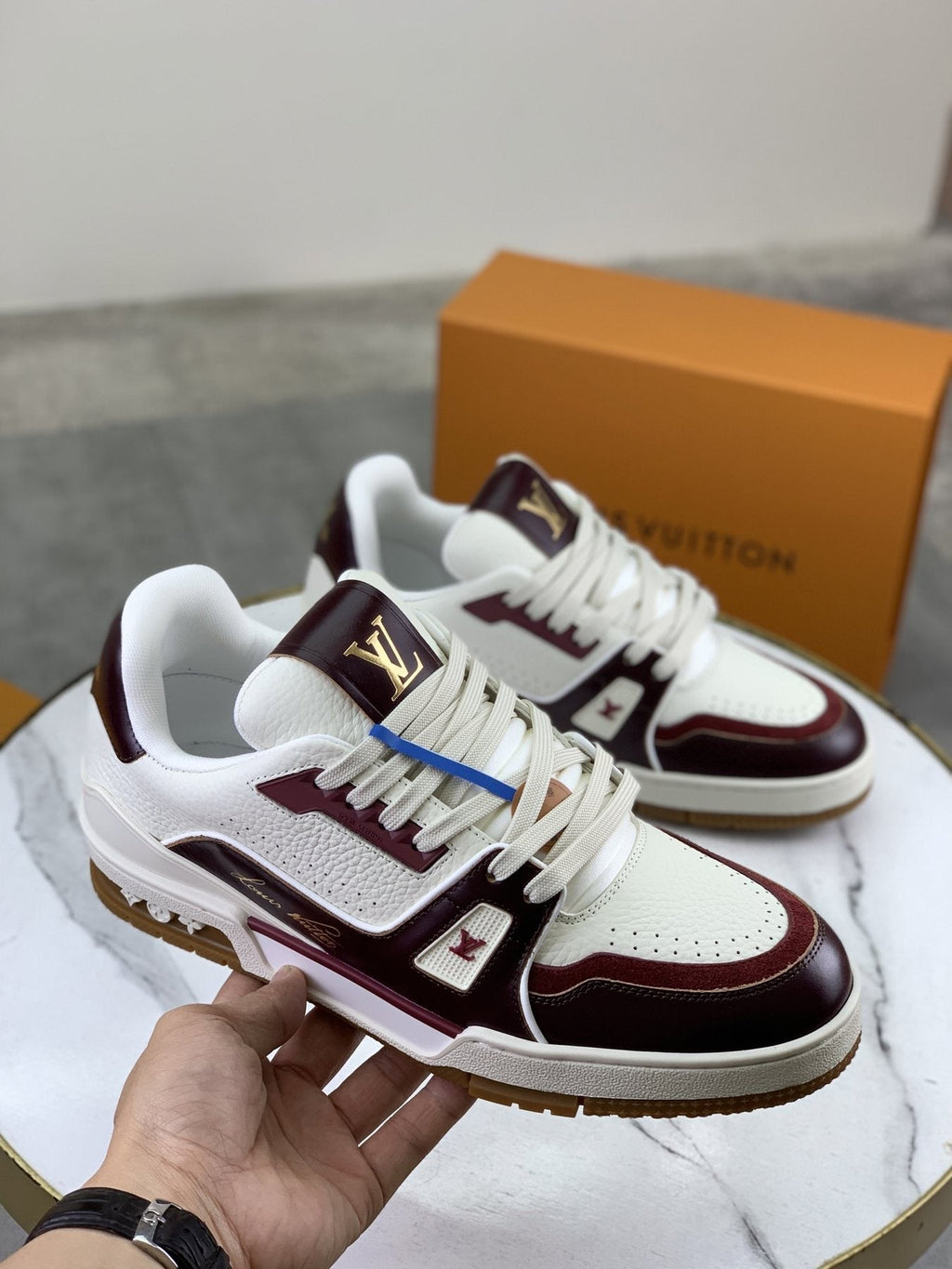 Louis Vuitton Panel-Trim Low-Top Sneakers