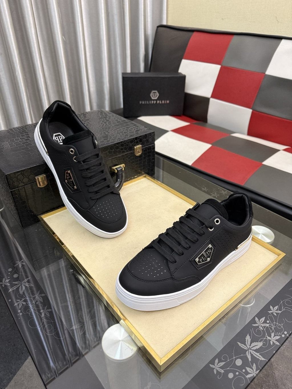 Philipp Plein Low-Top Sneakers with Side Badge