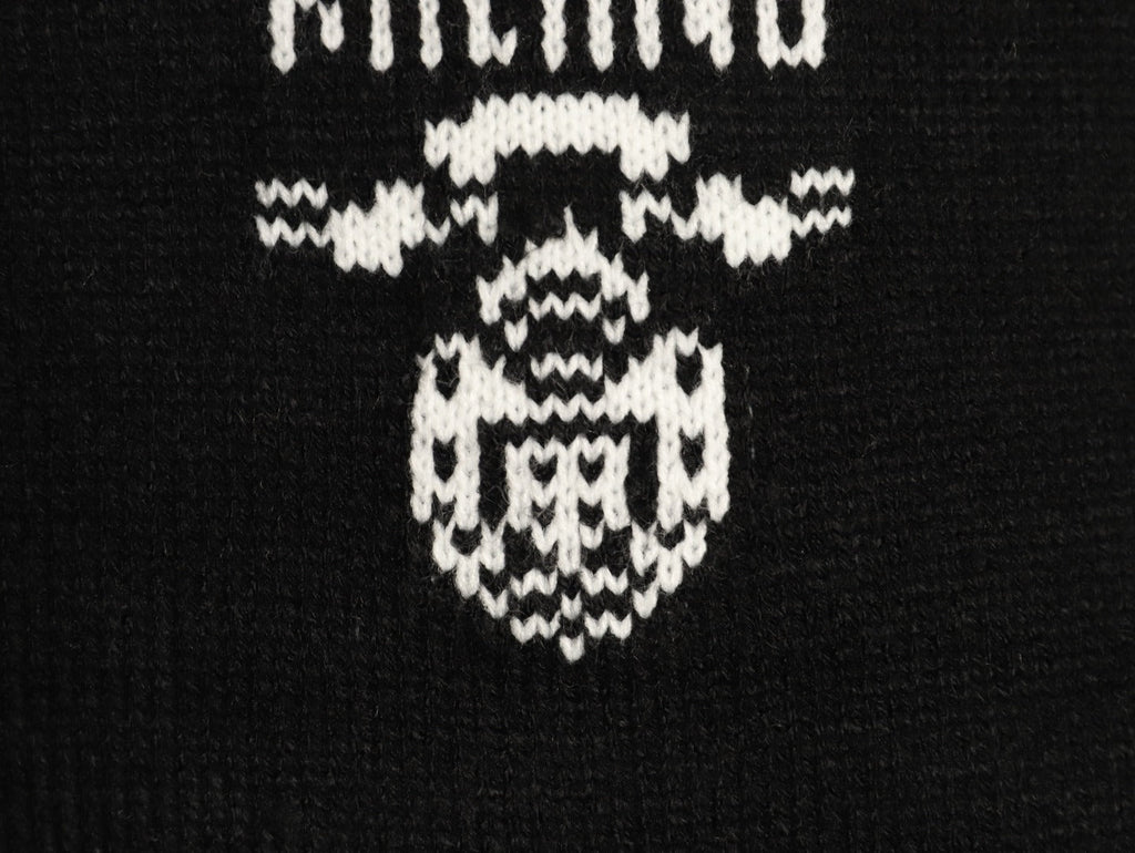 Prada Milano Logo Crewneck Knit Sweater - Black