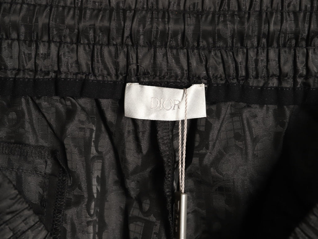 Gucci Tonal Double-G-Style Allover Drawstring Shorts - Black